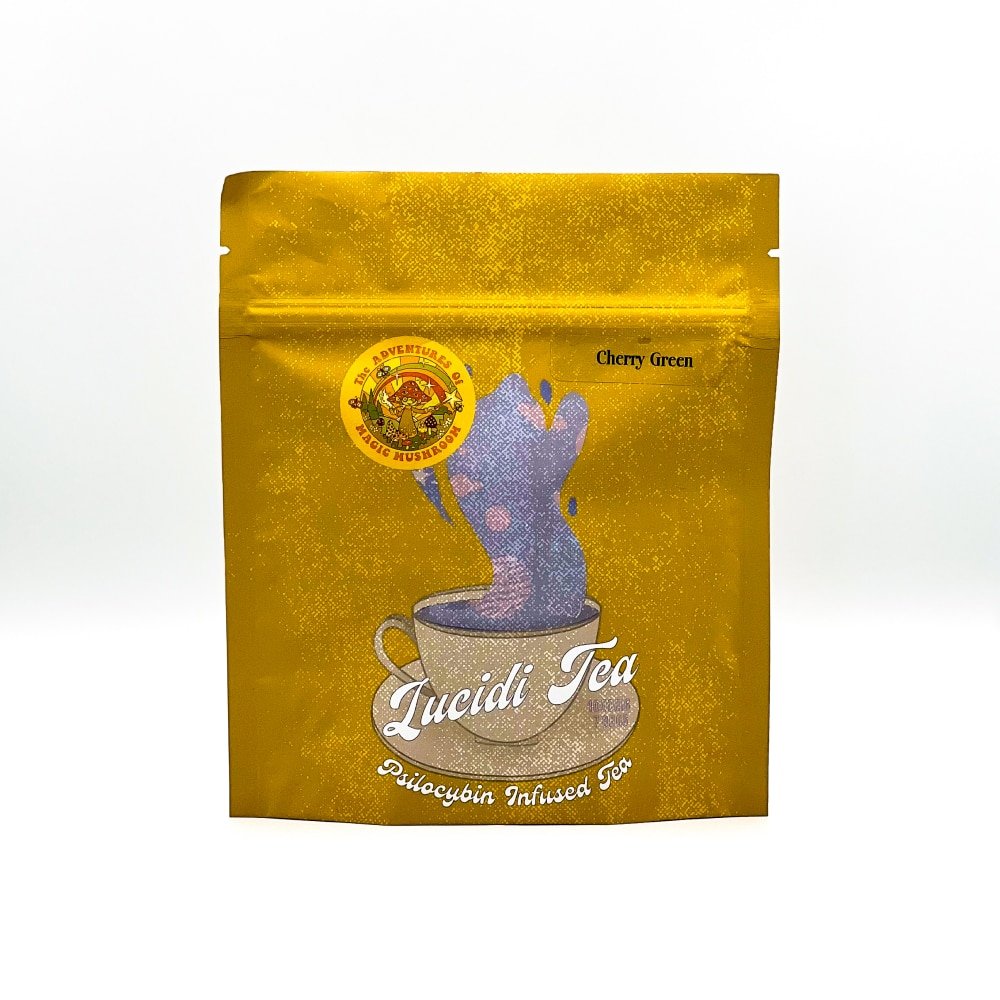 Lucidi Tea Cherry Green 7G - Psilocybin Infused Tea Lucidi Tea Cherry Green 7G - Psilocybin Infused Tea