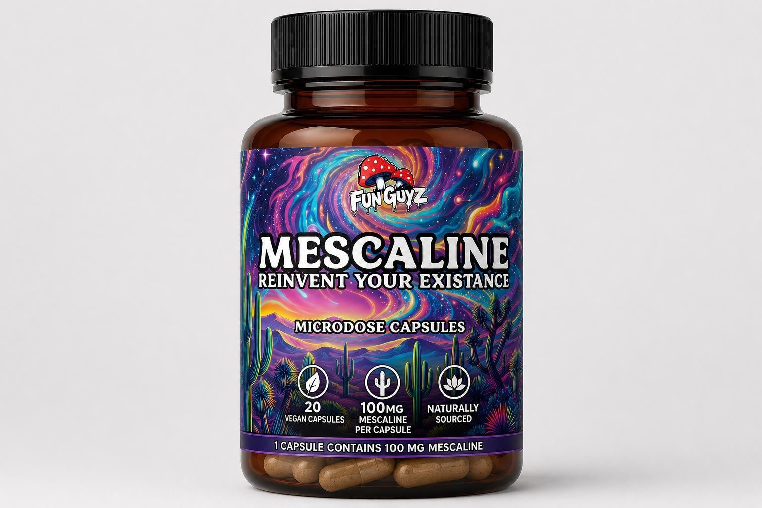 Mescaline Capsules 10x 100mg Mescaline Capsules 10x 100mg